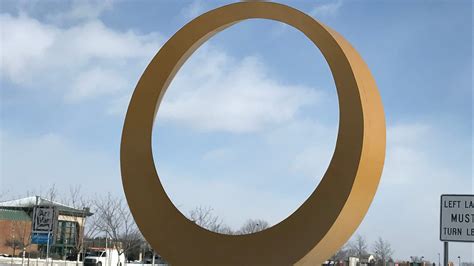 golden butthole michigan|'The Halo' wins name for golden icon in Sterling Heights.